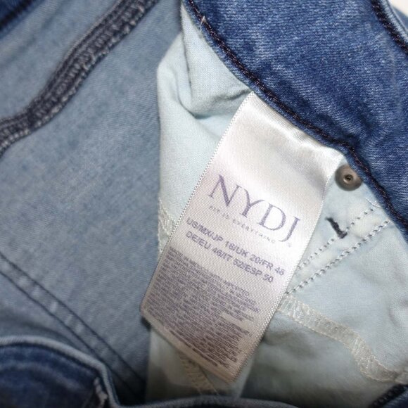 Not Your Daughter's Women's Marilyn Straight Leg Jeans Size 16 Blue 32" Inseam - Picture 4 of 7